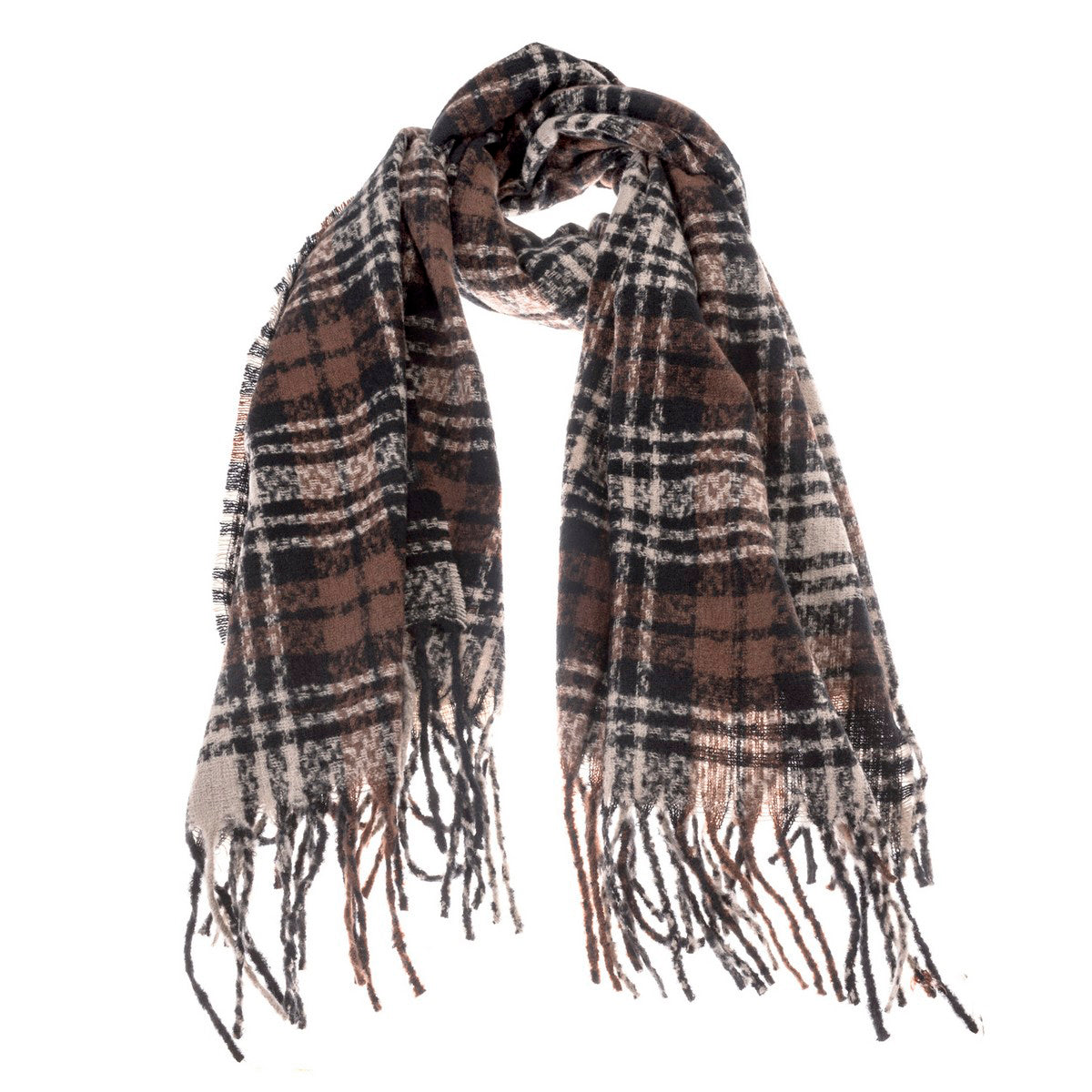 Women's checkered scarf